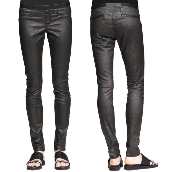 Helmut Lang Pants - HELMUT Helmut Lang Elst Quake High Gloss Leggings